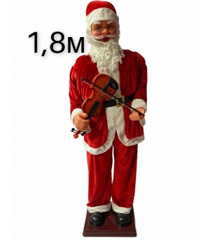 Новогодний Санта Клаус со скрипкой 